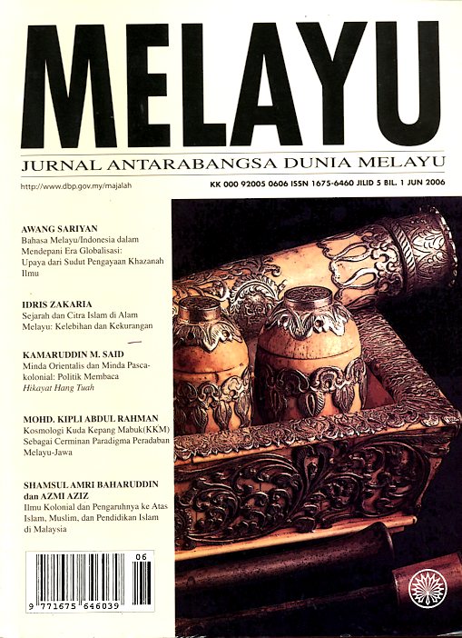 Maklumat Buku TAJUK BUKU : Melayu:Jurnal Antarabangsa Dunia 